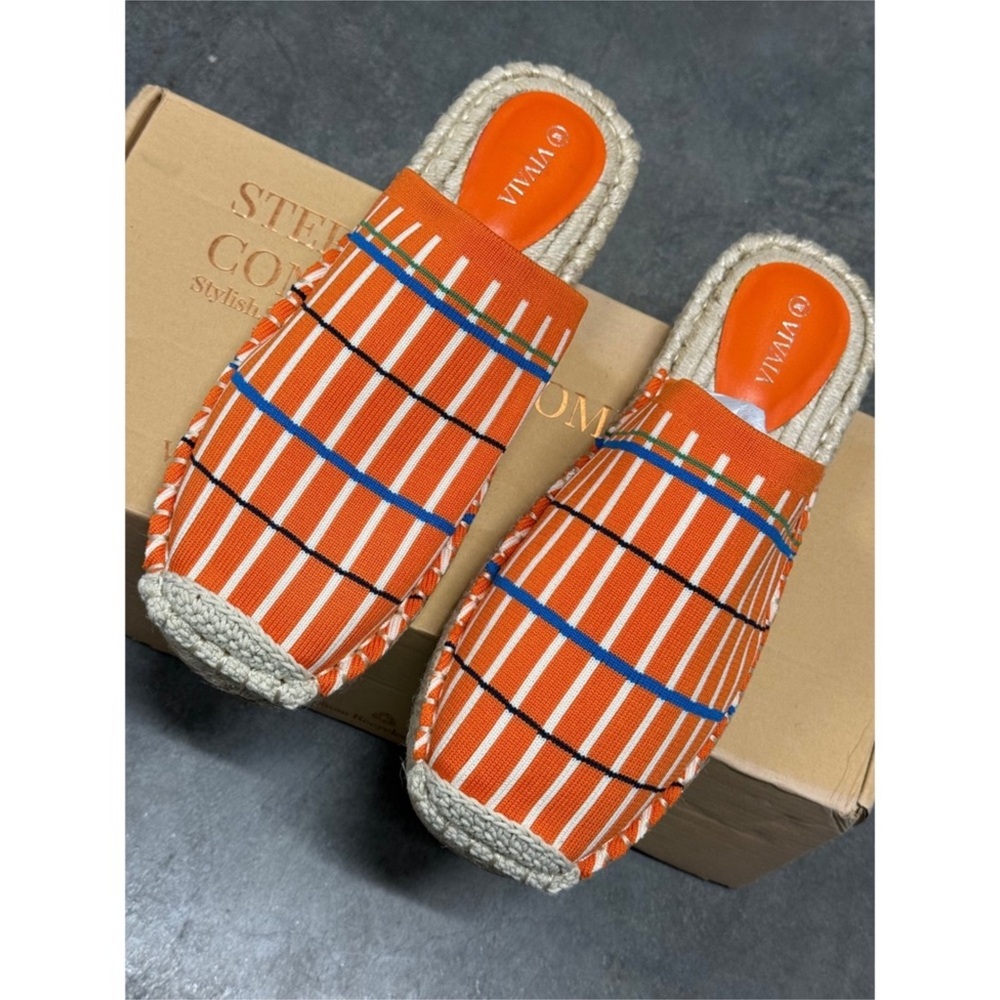 VIVAIA Round-Toe Espadrille Mules size EU/39 US/8 - Picture 5 of 11
